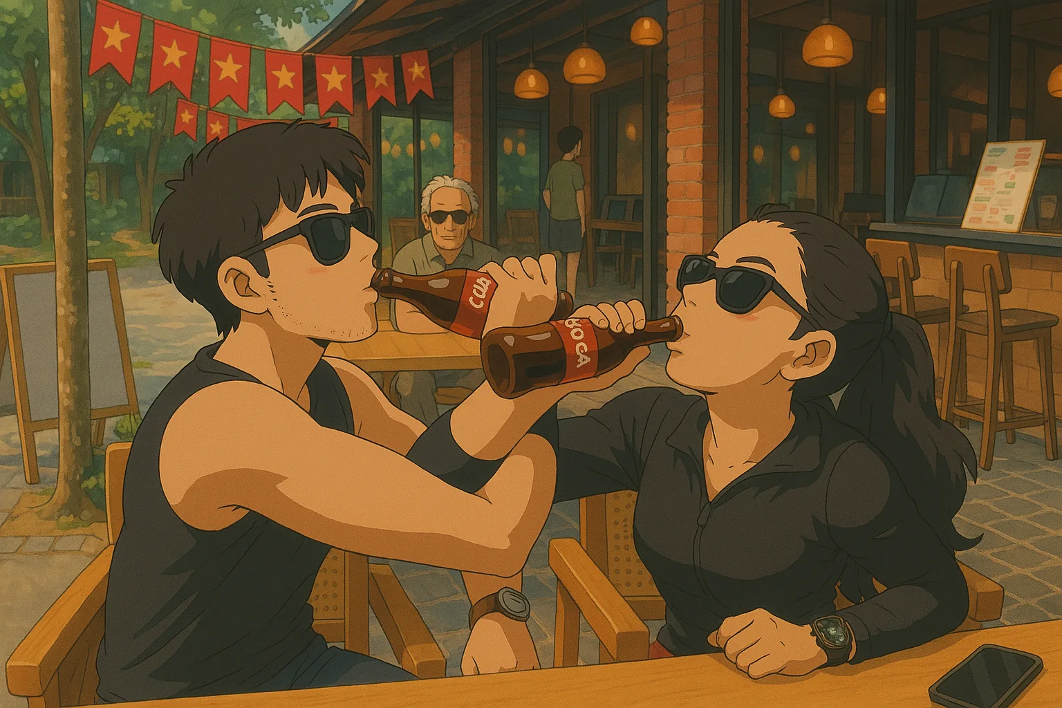 Nothing beats a synchronized sip on a warm afternoon out.